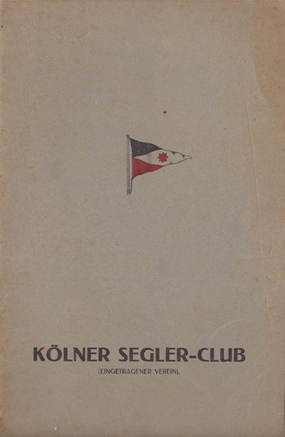 Jahrbuch 1921 bis 1922 - Kölner Segel Club | Kölner Yacht Club e.V.