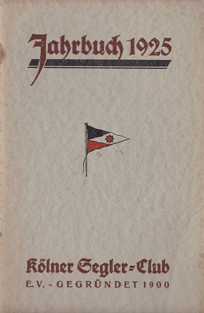 Jahrbuch 1925 - Kölner Segel Club | Kölner Yacht Club e.V.